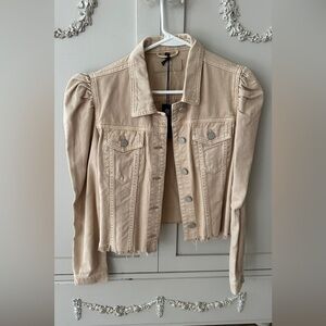 Cream jean jacket